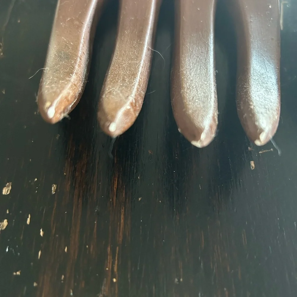 Vintage 1970’s Handcrafted Mushroom Design Fork and Spoon Set Wall Decor